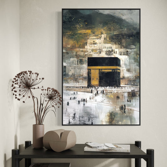 Majesty of Makkah Velvet Canvas