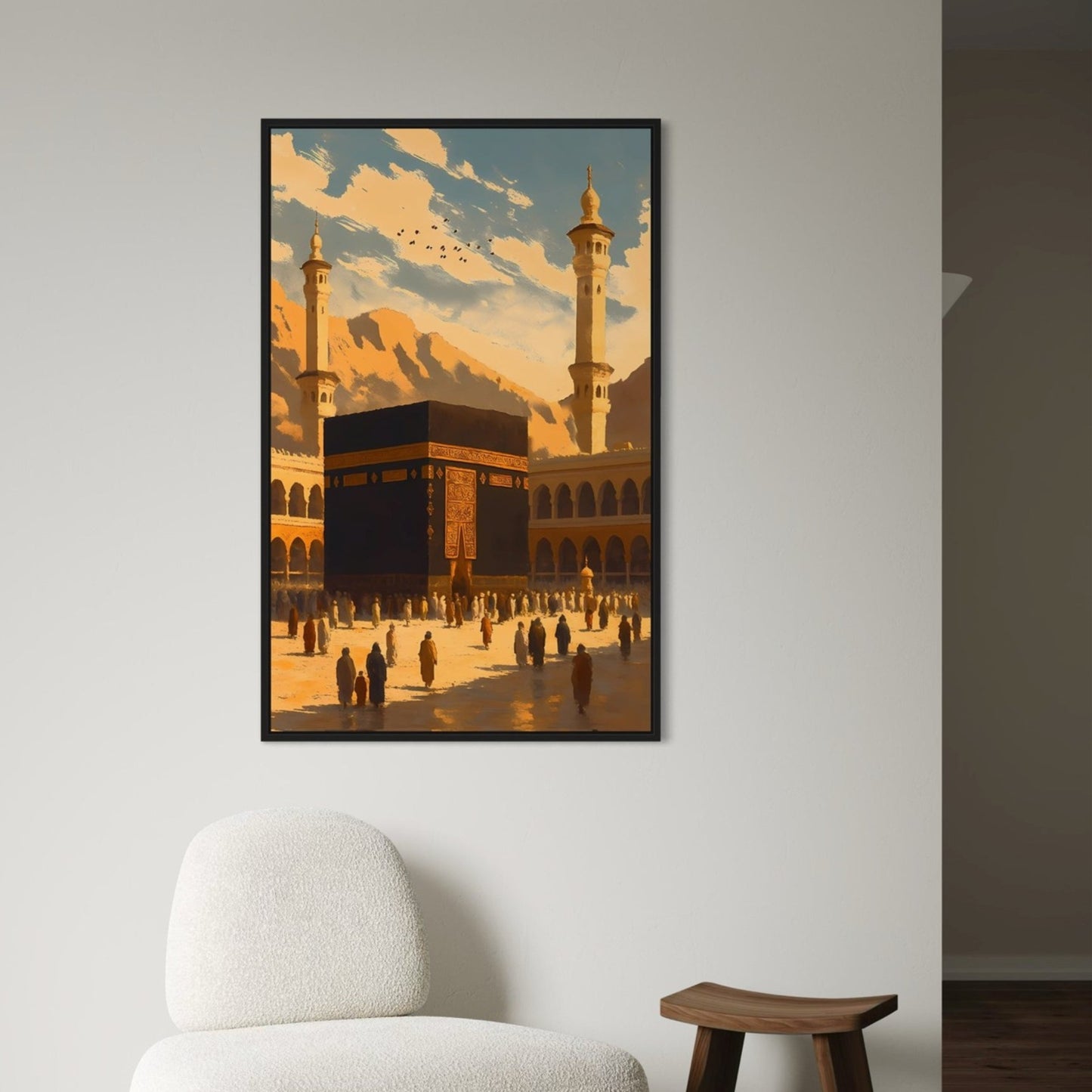 Makkah at Golden Hour Velvet Canvas
