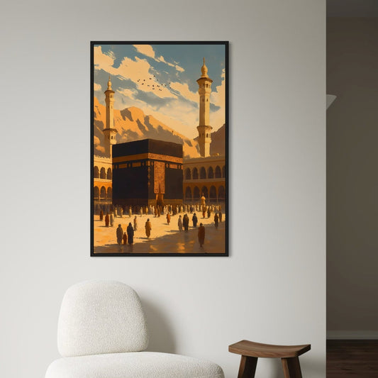Makkah at Golden Hour Velvet Canvas