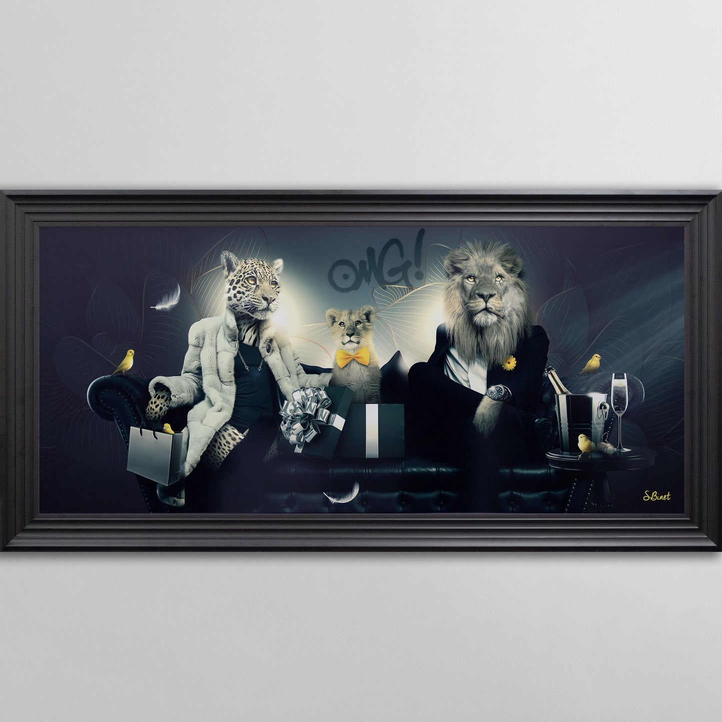 Pano Chesterfield by Sylvain Binet Framed Wall Art