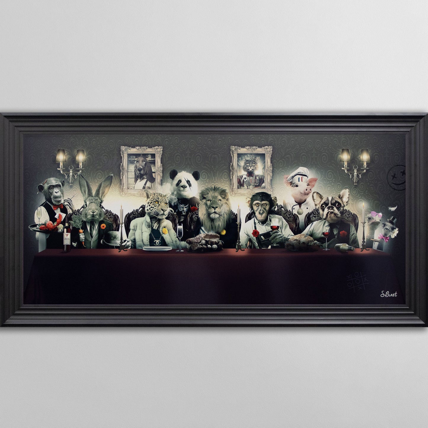 Le Banquet by Sylvain Binet Framed Wall Art