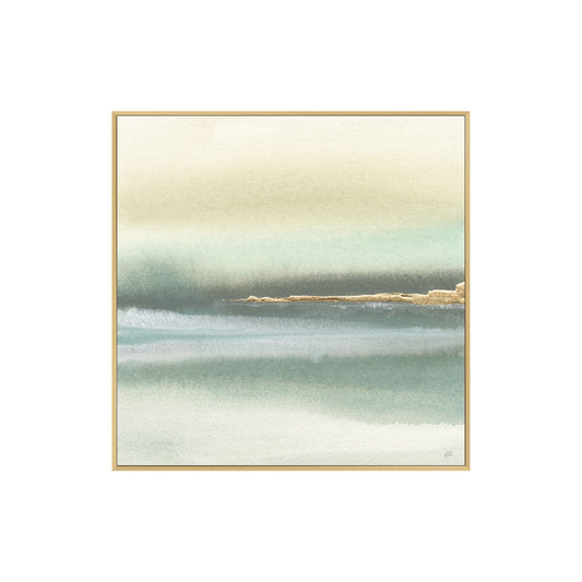 Gold Earth 1 Framed Canvas Art