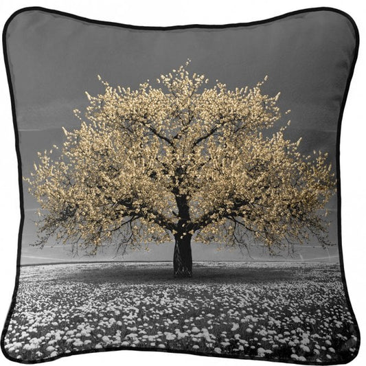 Champagne Cherry Tree Cushion - 55 x 55