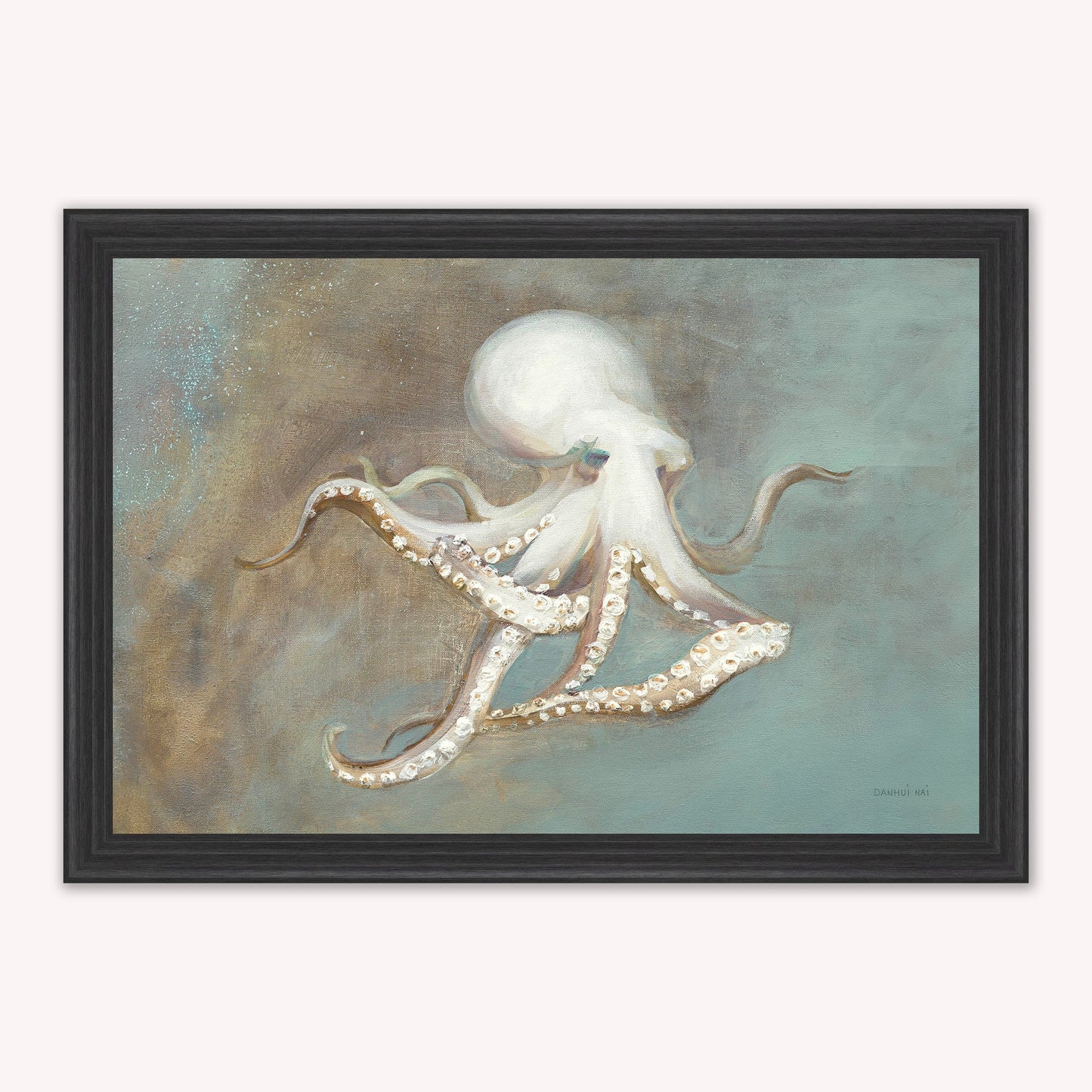 Luxury Velvet Art Print - Muted Octopus Framed Wall Art