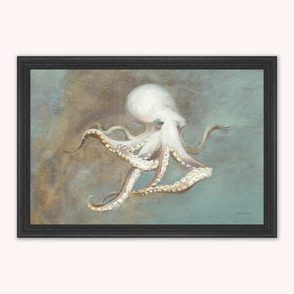 Luxury Velvet Art Print - Muted Octopus Framed Wall Art