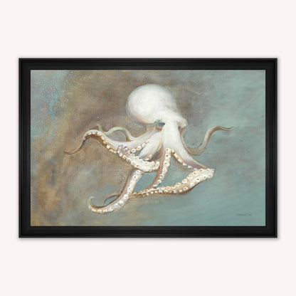 Luxury Velvet Art Print - Muted Octopus Framed Wall Art
