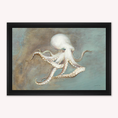 Luxury Velvet Art Print - Muted Octopus Framed Wall Art