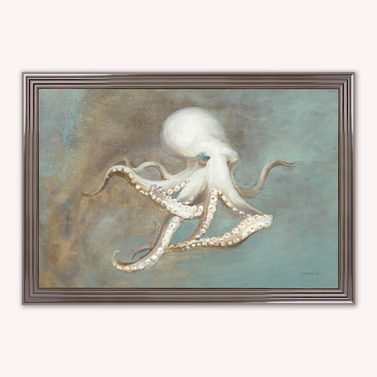 Luxury Velvet Art Print - Muted Octopus Framed Wall Art