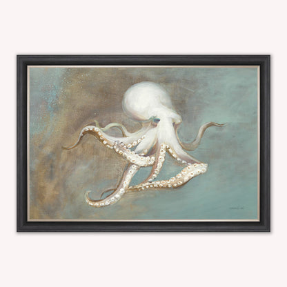Luxury Velvet Art Print - Muted Octopus Framed Wall Art