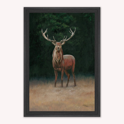 Luxury Velvet Art Print - Wellington Stag Framed Wall Art