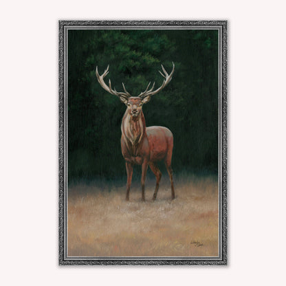 Luxury Velvet Art Print - Wellington Stag Framed Wall Art
