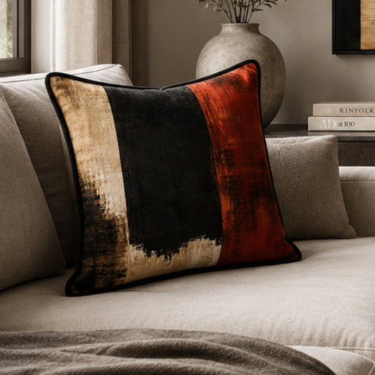 Rust Stone Velvet Cushion - 60 x 60