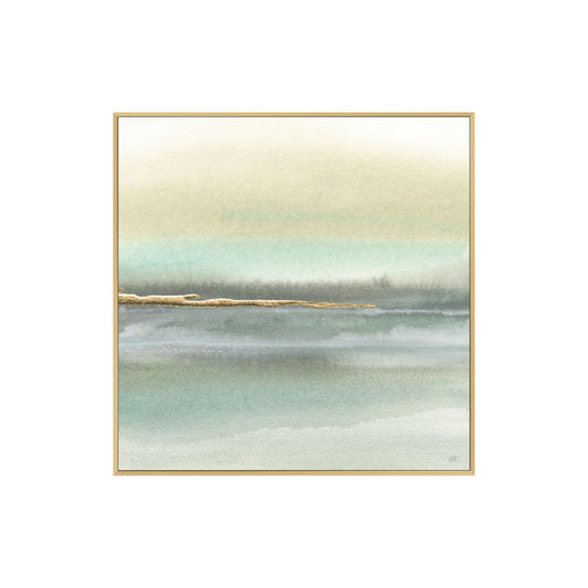 Gold Earth 2 Framed Canvas Art