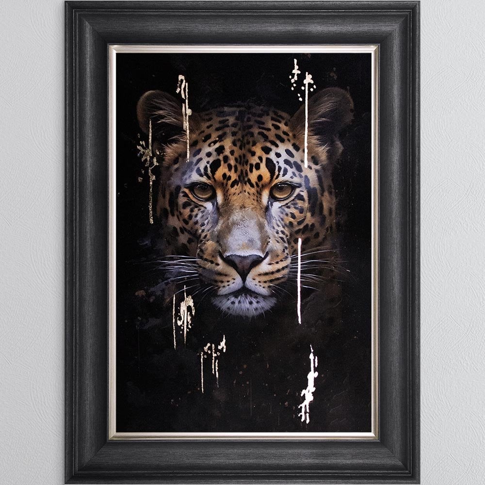 Lenny Leopard Framed Wall Art