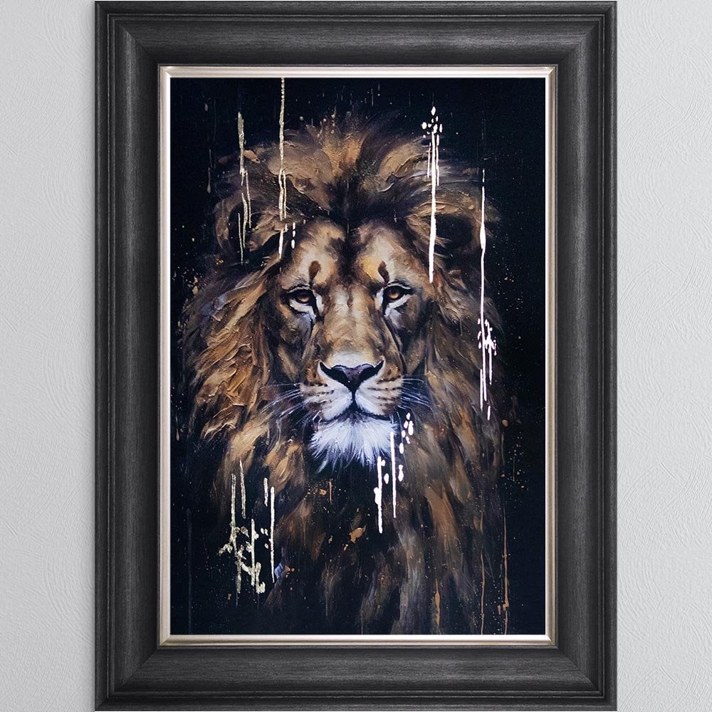 Leo Lion Framed Wall Art