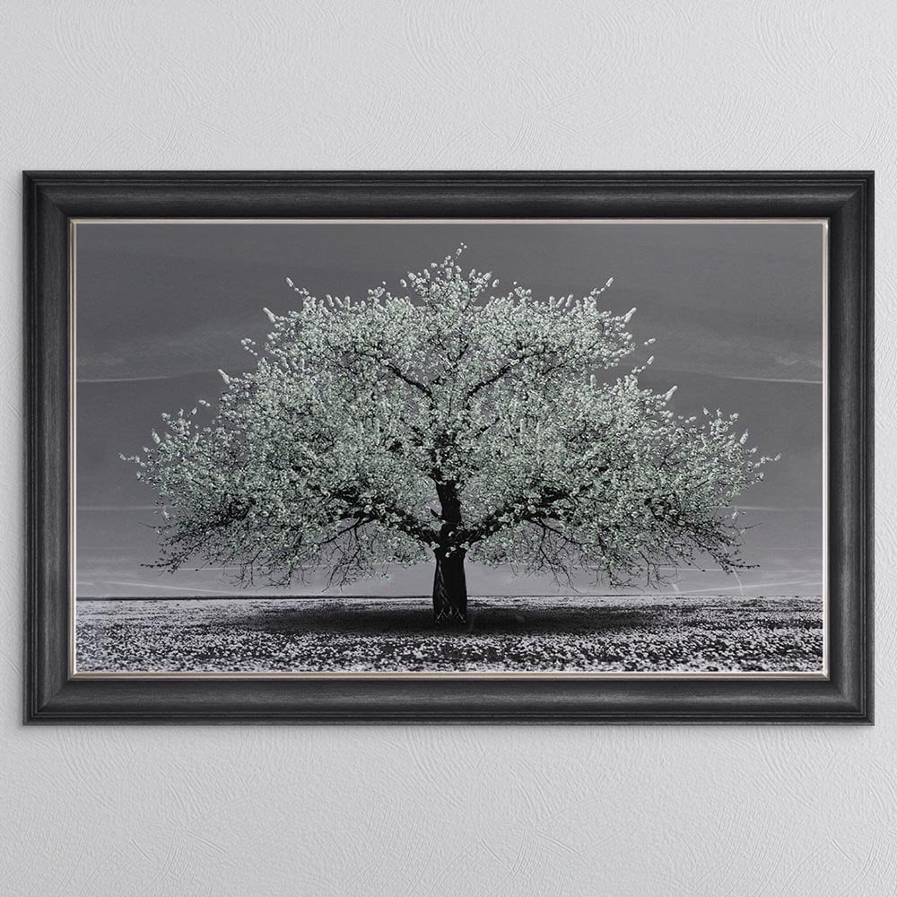 Sage Cherry Tree Framed Wall Art