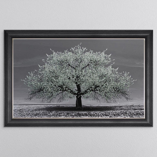 Sage Cherry Tree Framed Wall Art