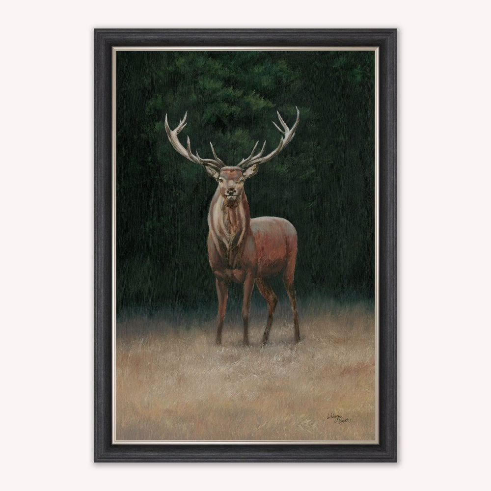 Luxury Velvet Art Print - Wellington Stag Framed Wall Art