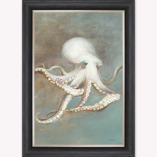 Luxury Velvet Art Print - Muted Octopus Framed Wall Art