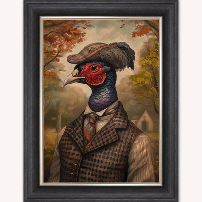 Gentrified Country Pheasant Framed Wall Art