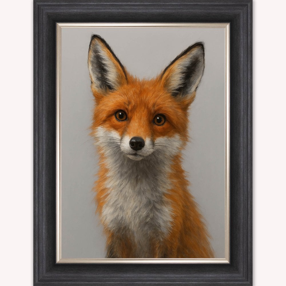 Curious Fox 1 Framed Wall Art