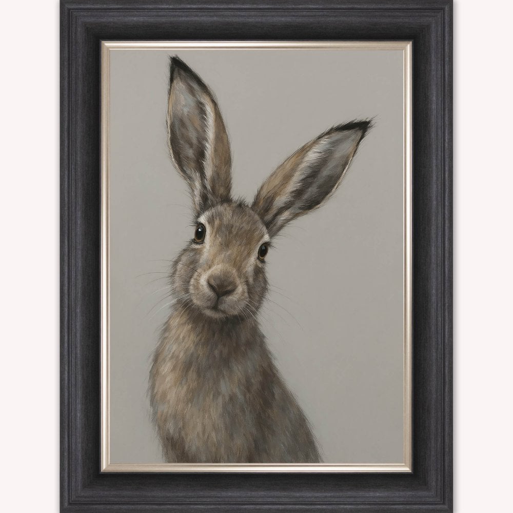 Curious Hare 1 Framed Wall Art