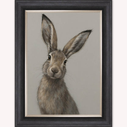 Curious Hare 1 Framed Wall Art
