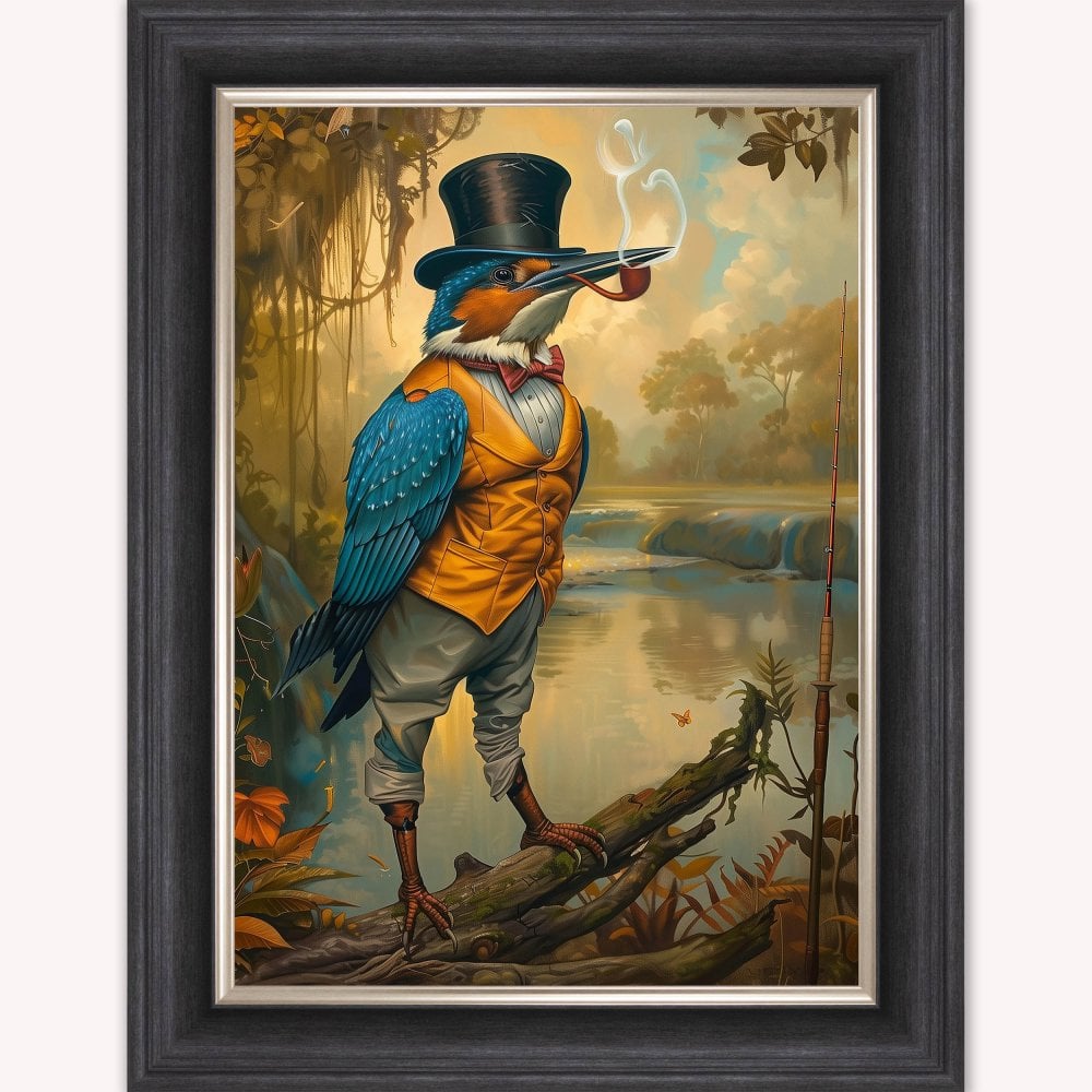 Gentrified Country Kingfisher Framed Wall Art