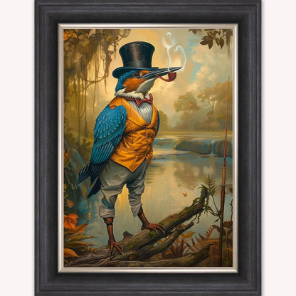 Gentrified Country Kingfisher Framed Wall Art