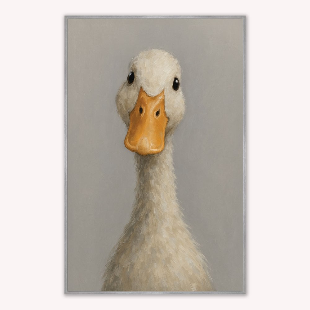 Curious Duck Colour Velvet Canvas Art