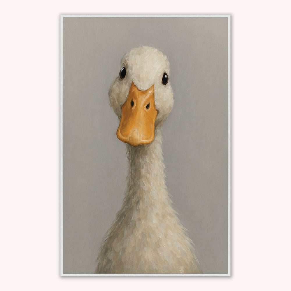 Curious Duck Colour Velvet Canvas Art