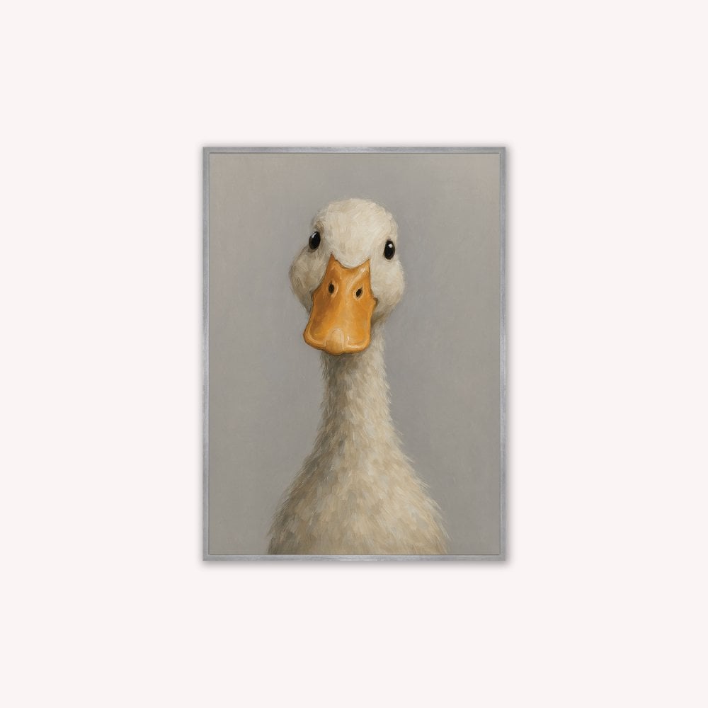 Curious Duck Colour Velvet Canvas Art