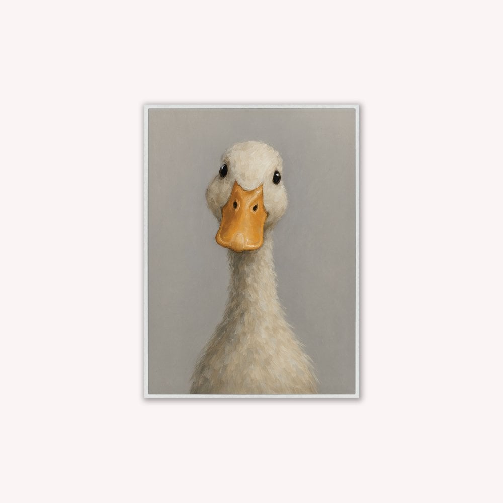Curious Duck Colour Velvet Canvas Art