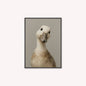 Curious Duck Grey Velvet Canvas Art