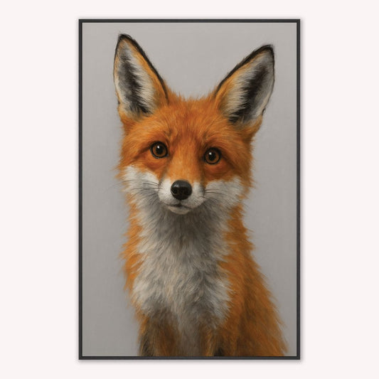 Curious Fox 1 Velvet Canvas Art