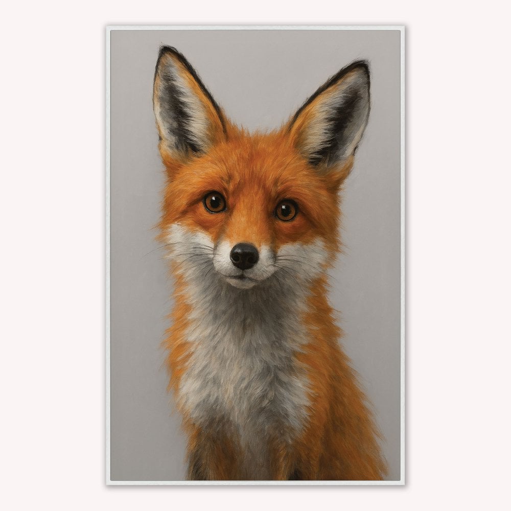 Curious Fox 1 Velvet Canvas Art