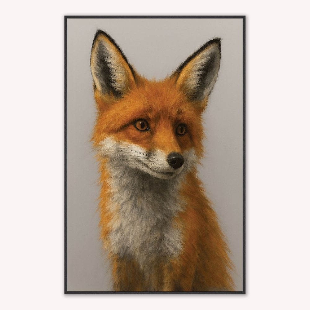 Curious Fox 2 Velvet Canvas Art