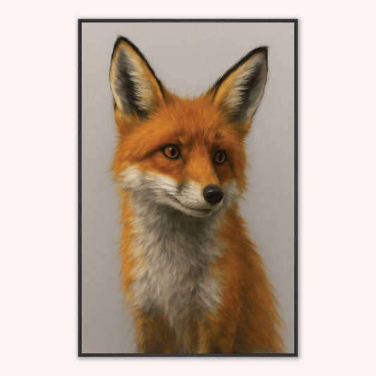 Curious Fox 2 Velvet Canvas Art