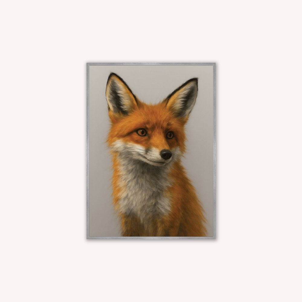 Curious Fox 2 Velvet Canvas Art