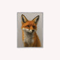 Curious Fox 2 Velvet Canvas Art