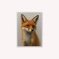 Curious Fox 2 Velvet Canvas Art