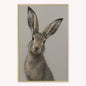 Curious Hare 1 Velvet Canvas Art
