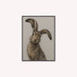 Curious Hare 2 Velvet Canvas Art