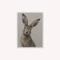Curious Hare 1 Velvet Canvas Art