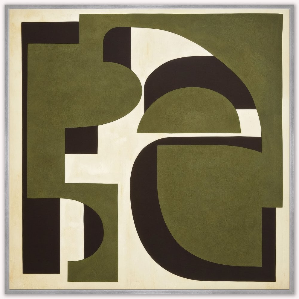 Matcha Haze 1 Framed Canvas Art