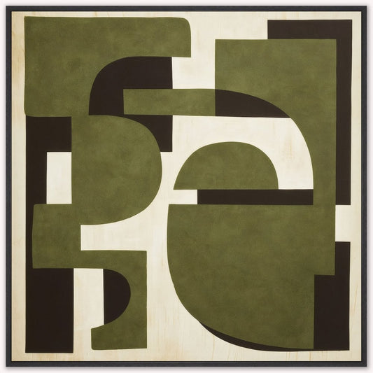 Matcha Haze 2 Framed Canvas Art