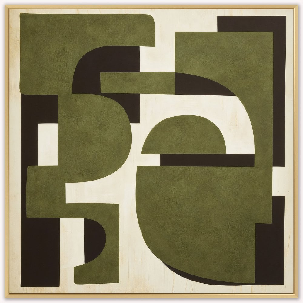 Matcha Haze 2 Framed Canvas Art
