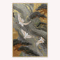 Neutral River Crane 2 Velvet Canvas Art