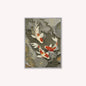 Neutral River Koi 1 Velvet Canvas Art