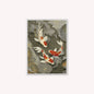 Neutral River Koi 1 Velvet Canvas Art